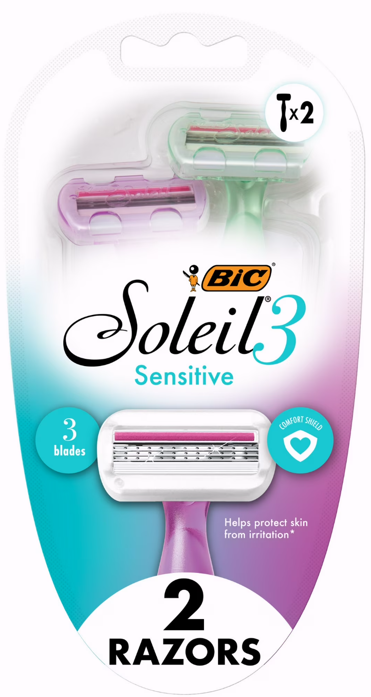 Soleil3 senstive 2 razors 3 blades
